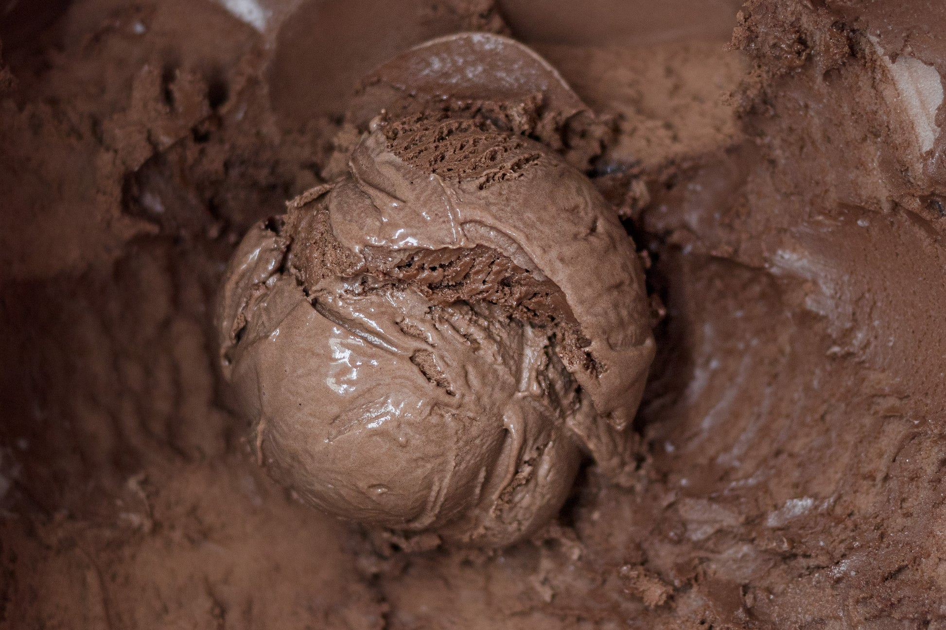 Rich chocolate ice cream