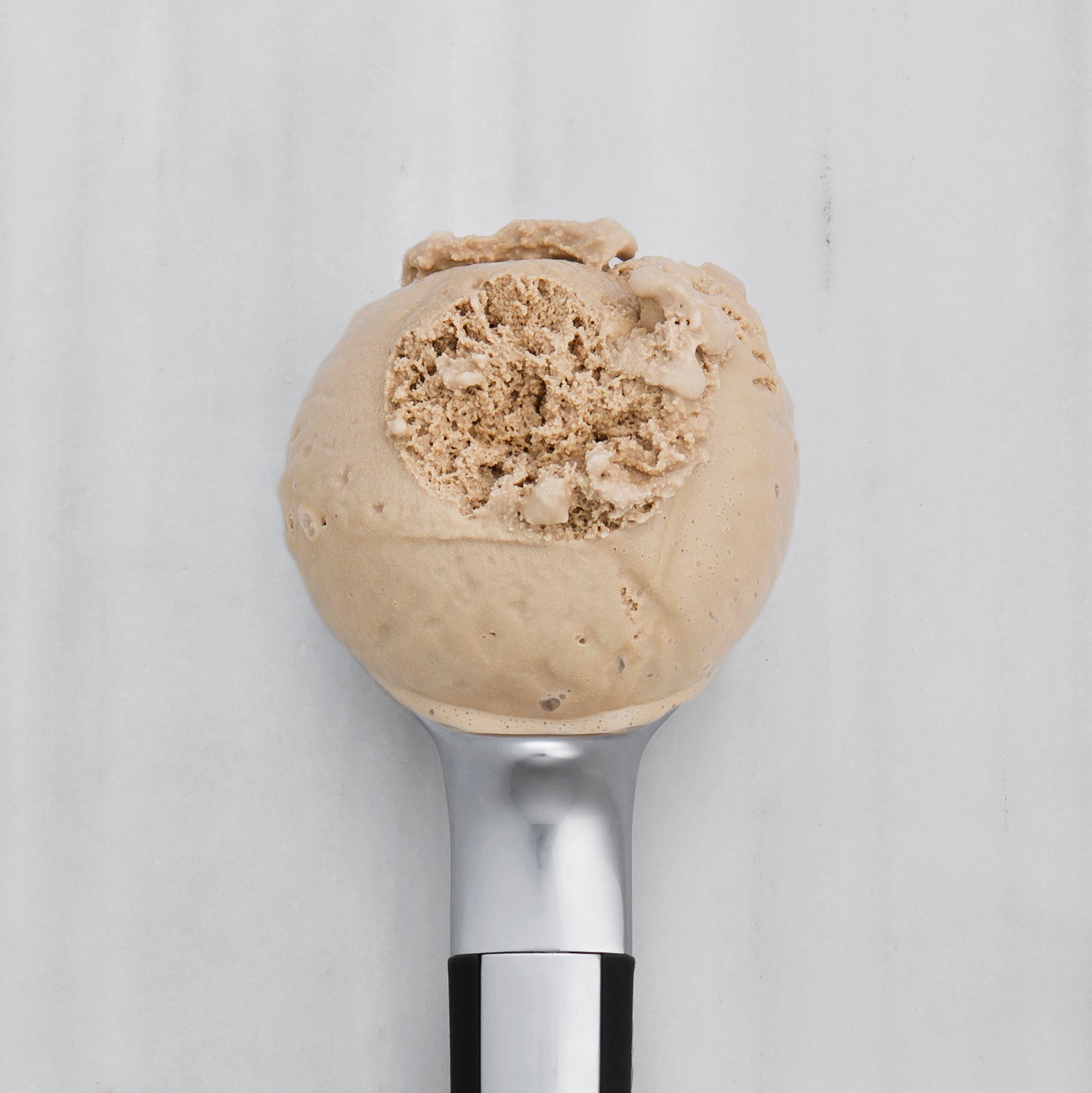 Dr. Pepper flavored ice cream scoop 