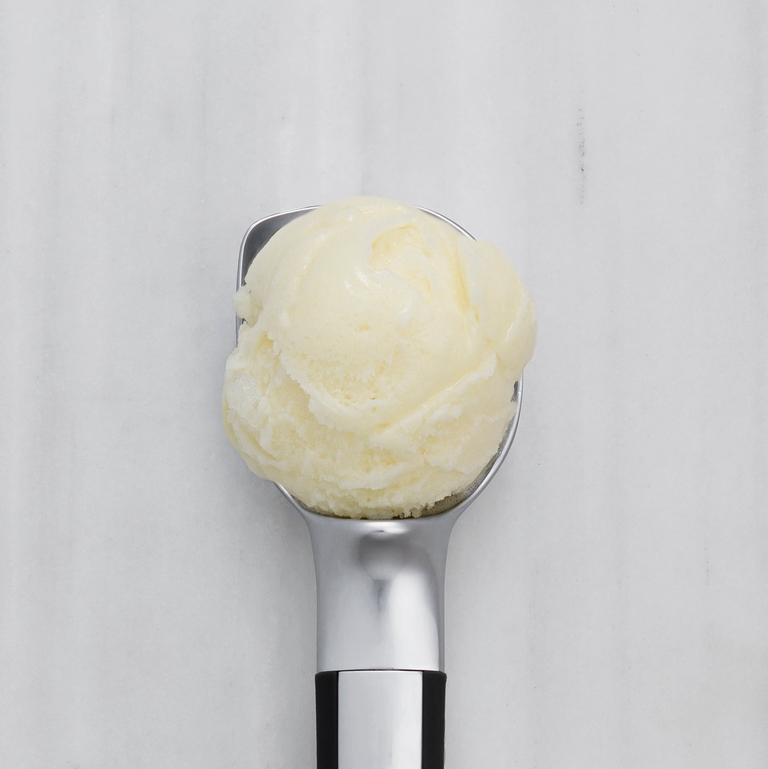 Refreshing lemon sorbet