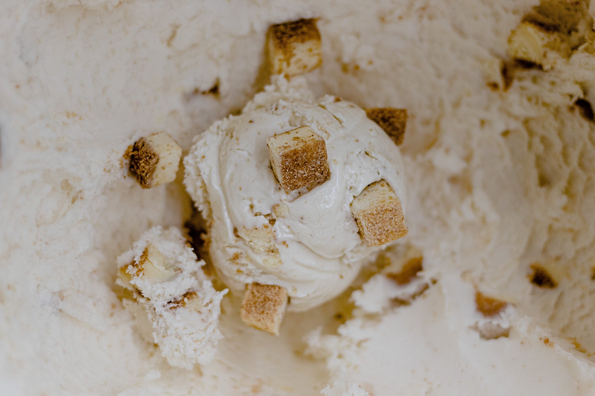 New York cheesecake ice cream with graham cracker swirl
