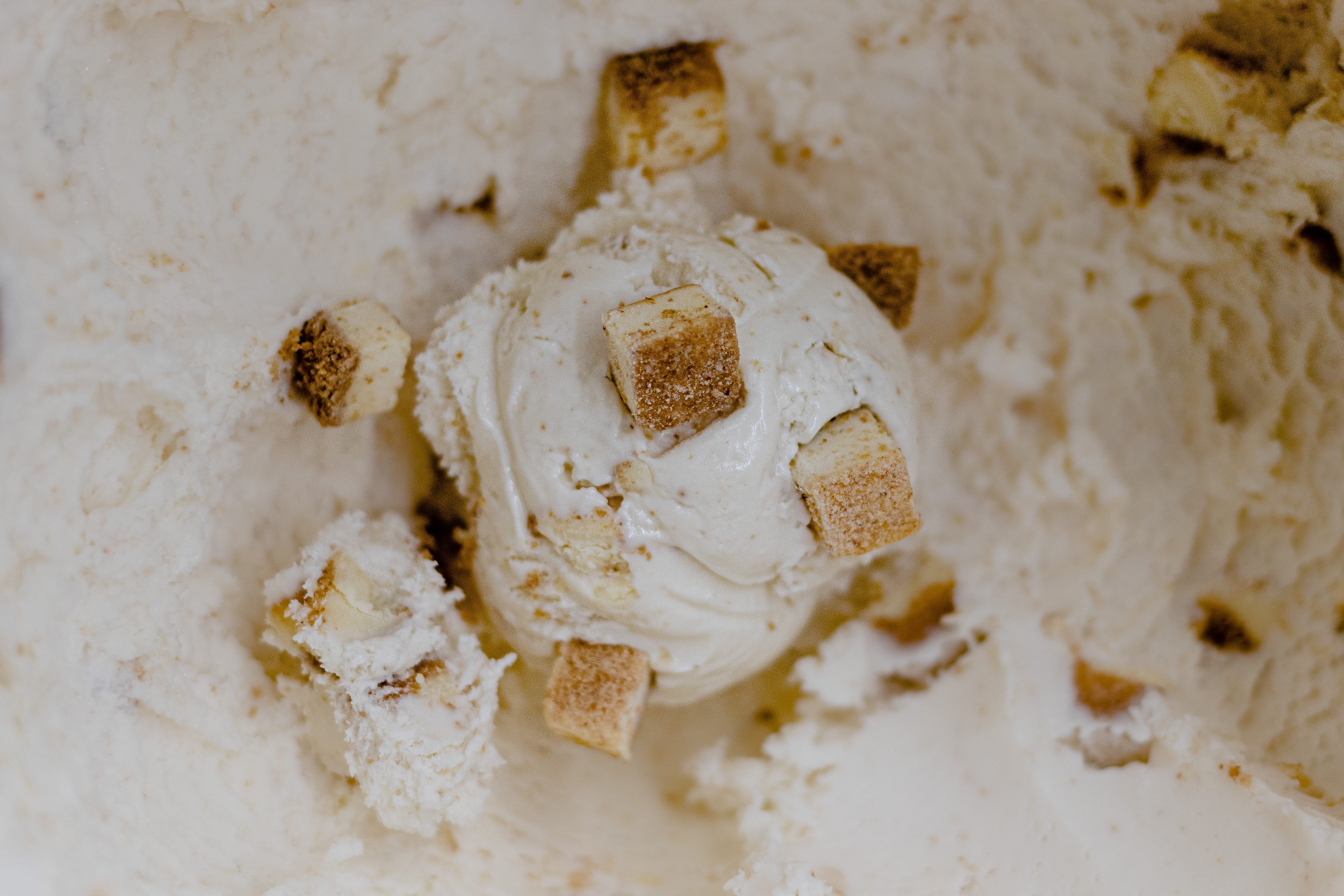 New York cheesecake ice cream with graham cracker swirl
