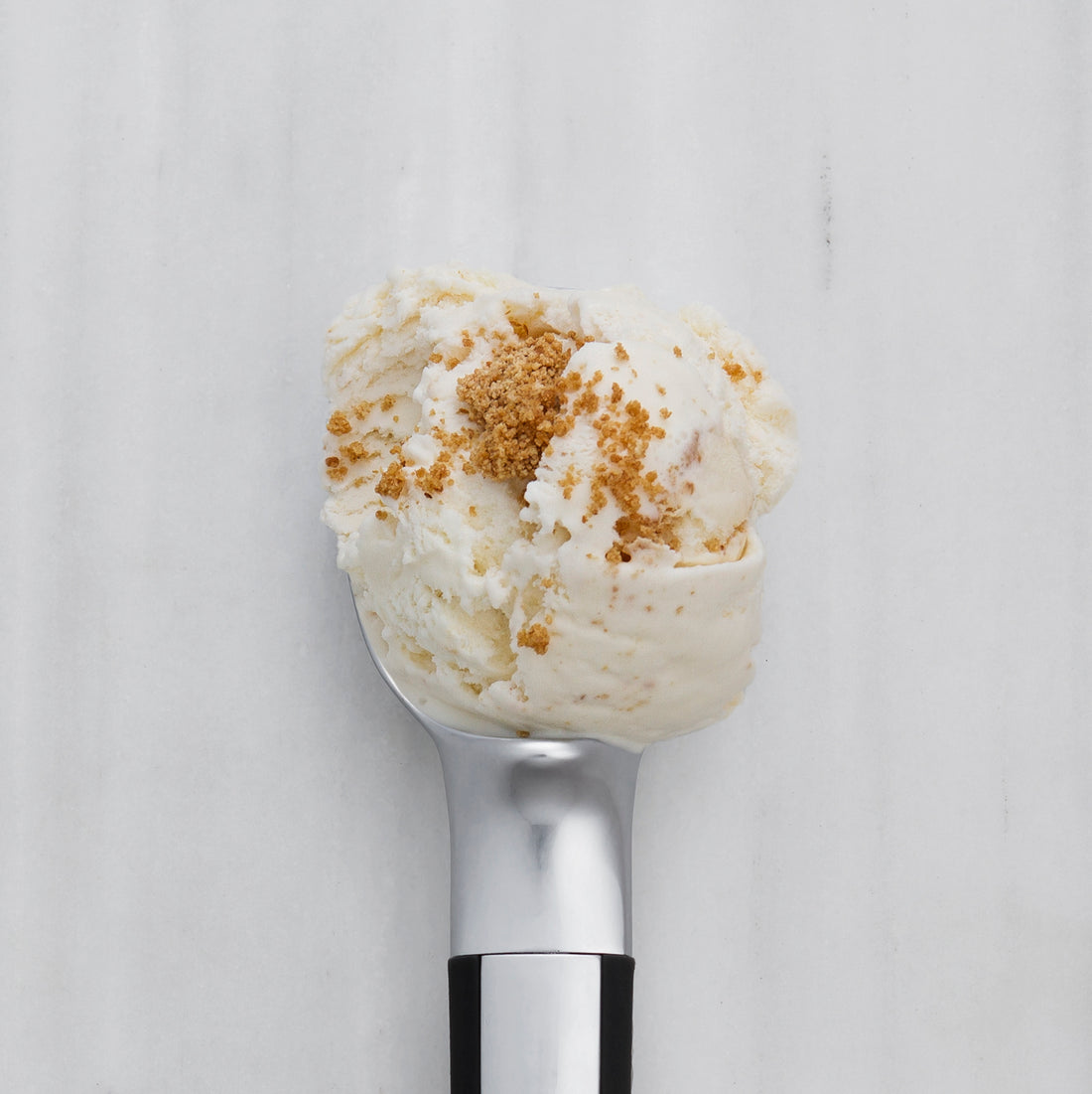 New York cheesecake ice cream with graham cracker swirl