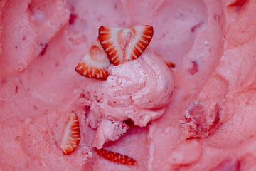 Strawberry daiquiri sorbet with a fruity frozen finish